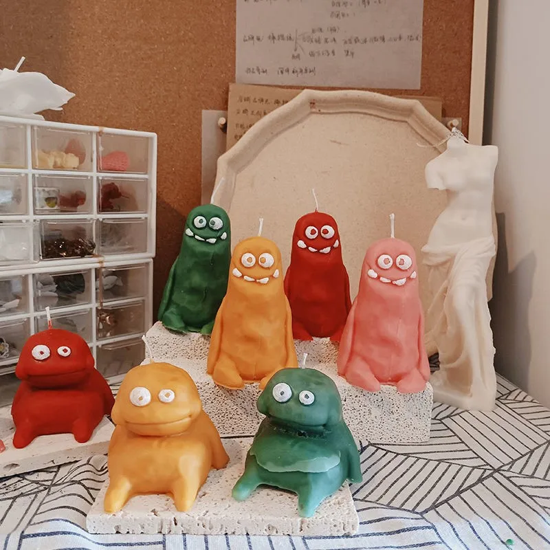 

Clay Monster Candle Silicone Mold Creation Plasticine Native Aromatherapy Candle Plaster Decoration Fragrant Stone Abrasive Tool