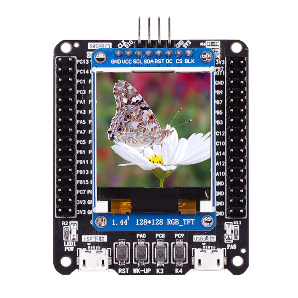 

STM32 Development Board 51 STM32F103RCT6 Microcontroller 1.44 inch TFT LCD Display Screen Learning board