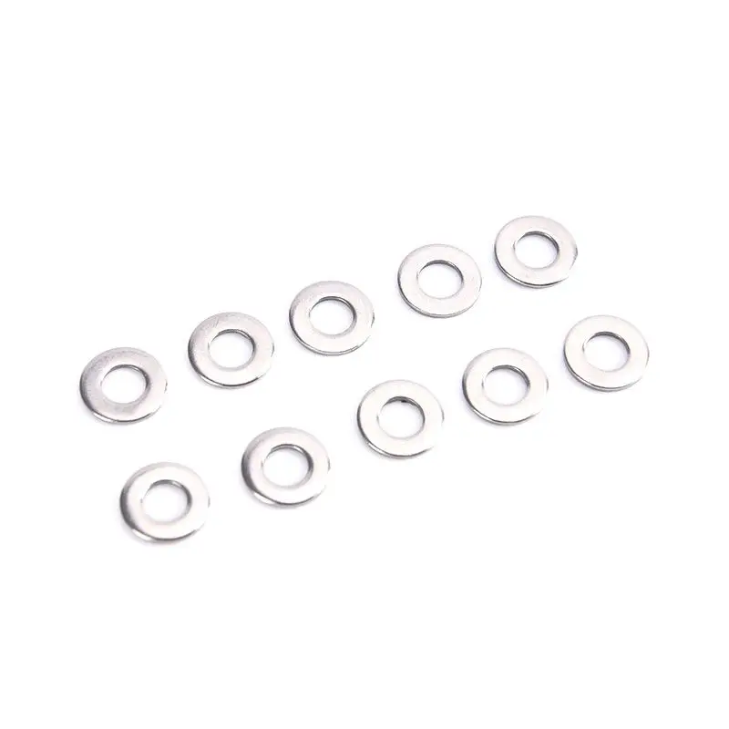 

50pcs M4 M5 M6 M8 201 Stainless Steel Flat Washer Plain Gasket