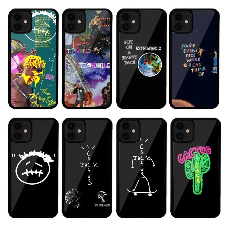 

Cactus Jack Travis Scott Hiphop Phone Case PC+TPU For Iphone 13 6S 7 8 Plus X Xs Max XR 11 12 MINI Pro luxury