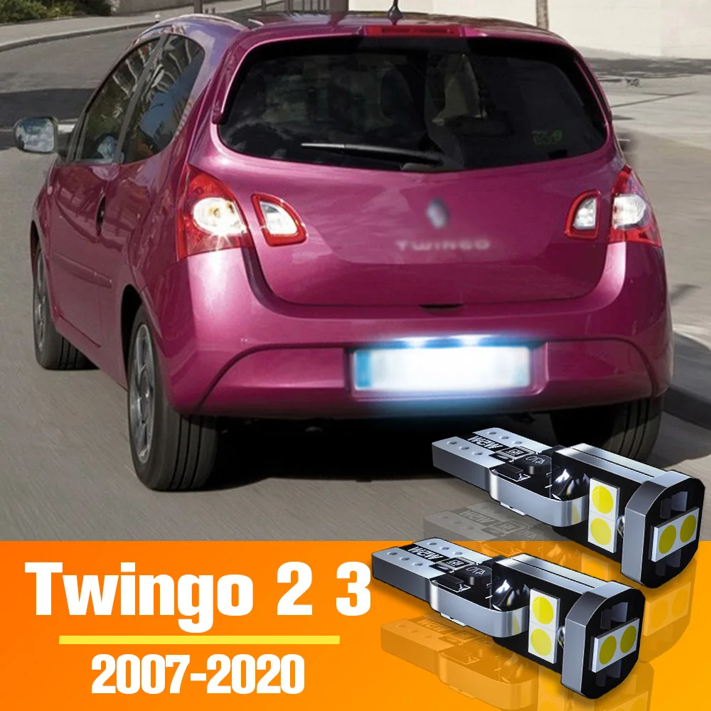 

2pcs LED License Plate Light Bulb Accessories For Renault Twingo 2 3 2007-2020 2010 2011 2012 2013 2014 2015 2016 2017 2018 2019