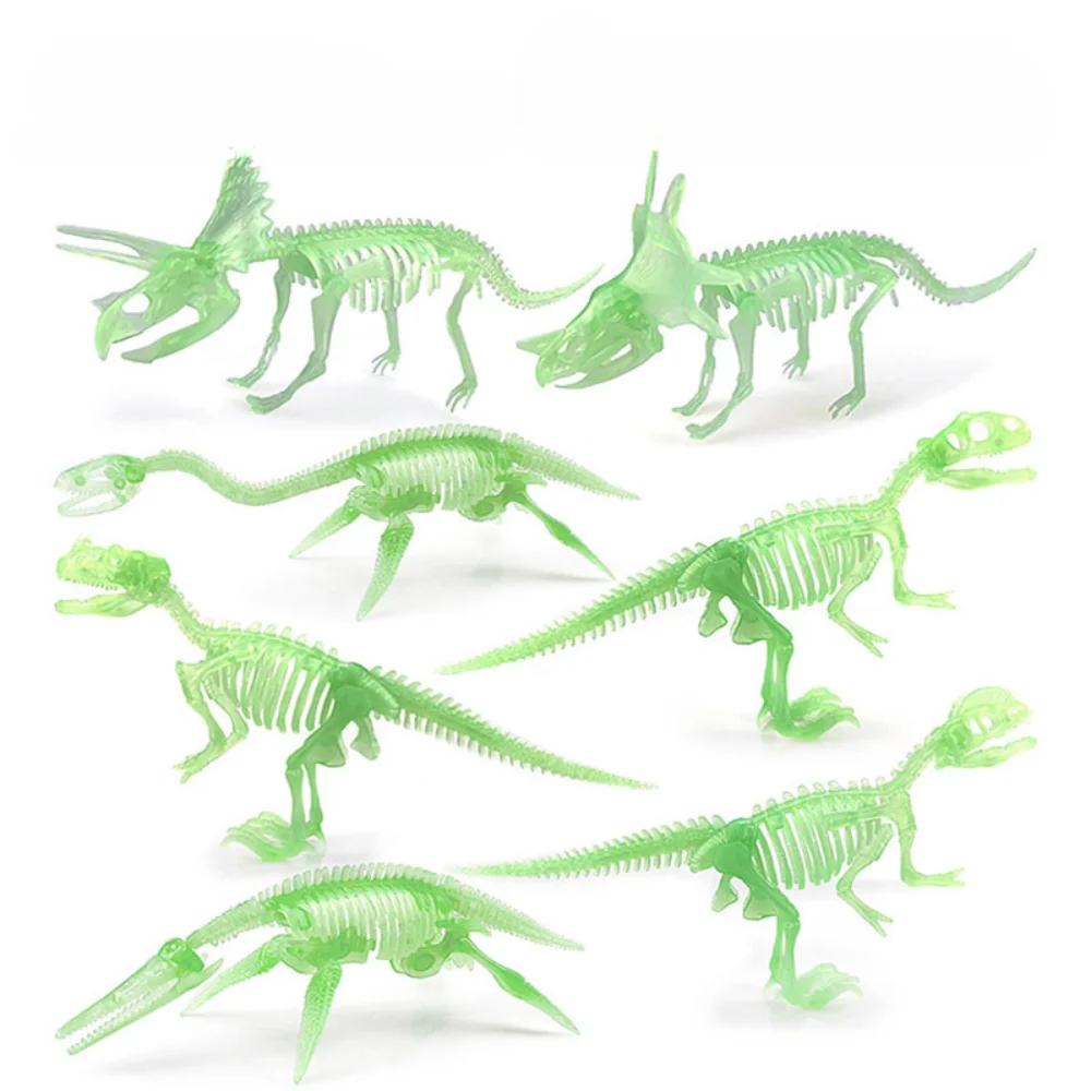 

Simulation Luminous Dinosaur Skeleton Model Children's DIY Handmade Dinosaur Skeleton Assembly Set Yrannosaurus Rex Model