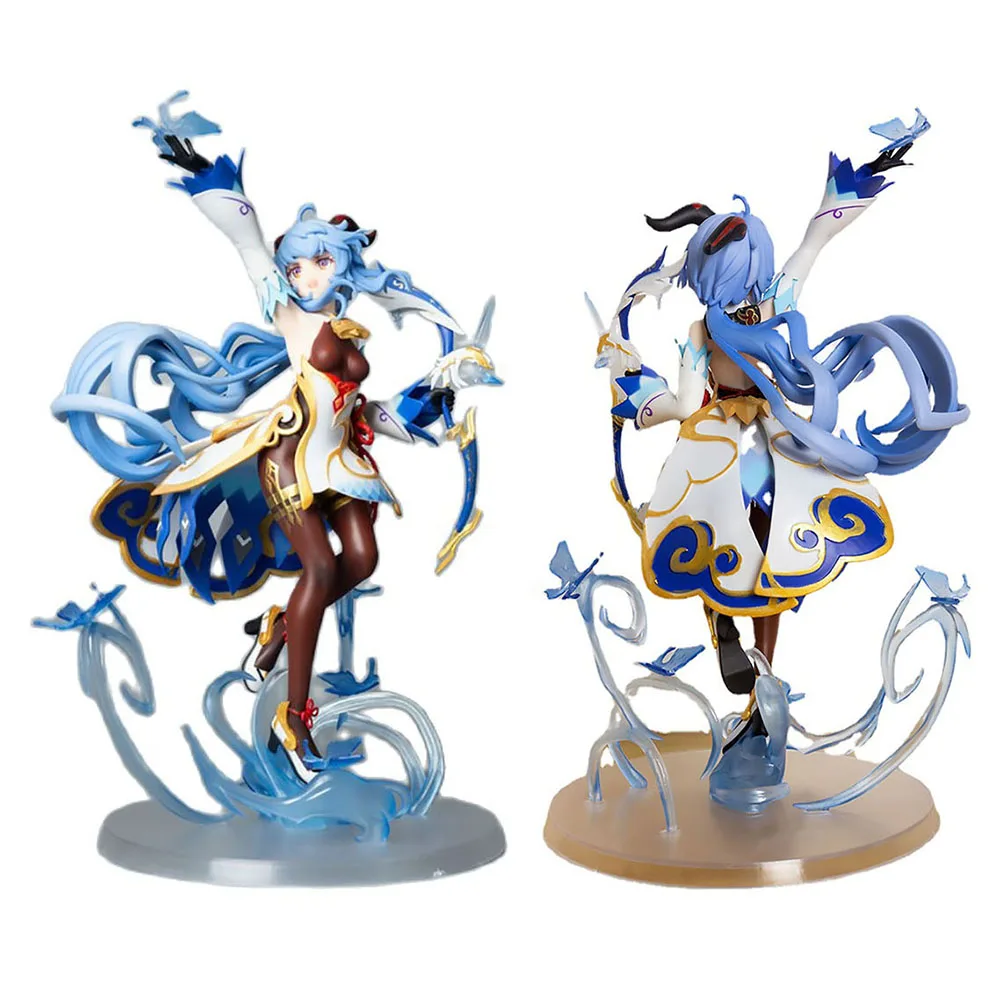 

28,5 см Ganyu 1/7 масштабированная фигурка Liyue ПВХ Archer игрушка для девочек оригинальная коробка упаковочная коллекция