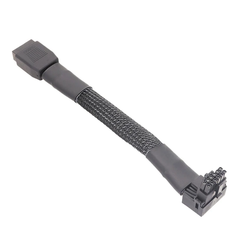 Качественный угловой кабель PCIe5.0 2VHPWR 16Pin 600 Вт Кабель питания для улучшения