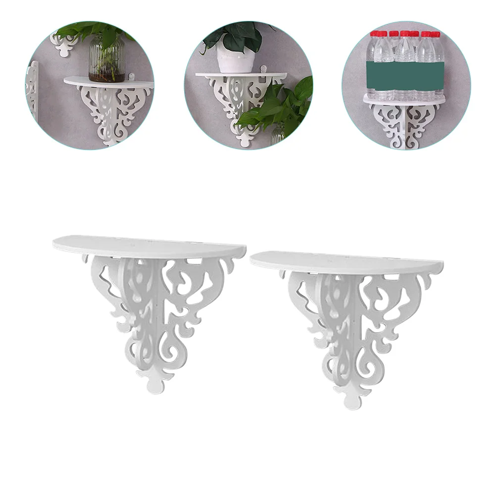 

Wall Shelf Floating Rack Display Shelves Organizer Pot Flower Hanging Holder Mounted Flowerpot Stand Stands Planter Bookshelves