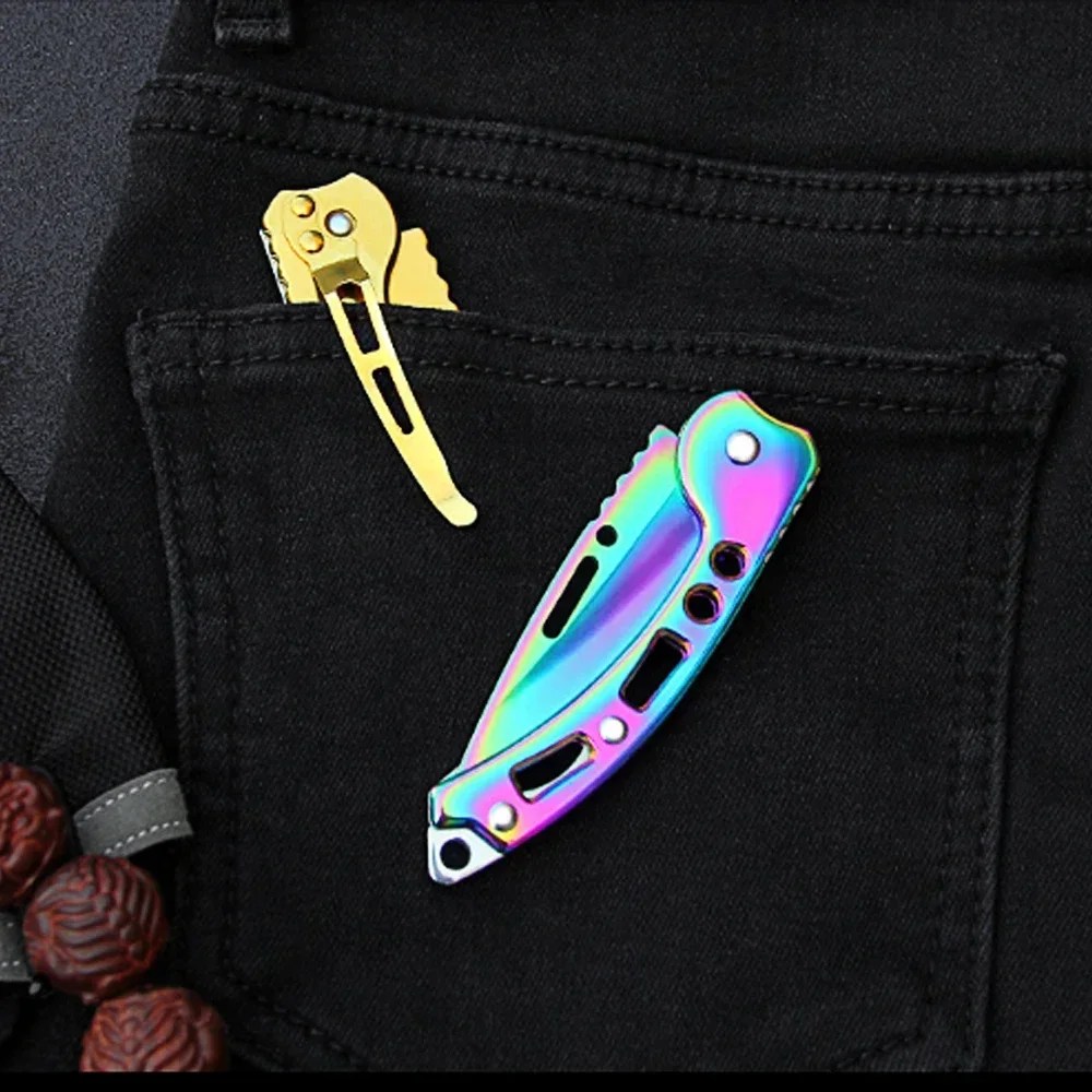 Складной нож-брелок из нержавеющей стали Многофункциональный ручной инструмент