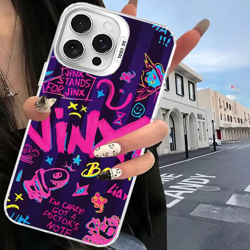 Фото Горячая крутая игра JinX для iPhone 17, 16, 15, 14, 13, 12, 11 Pro Max Plus, матовый цвет, задняя крышка для телефона №2
