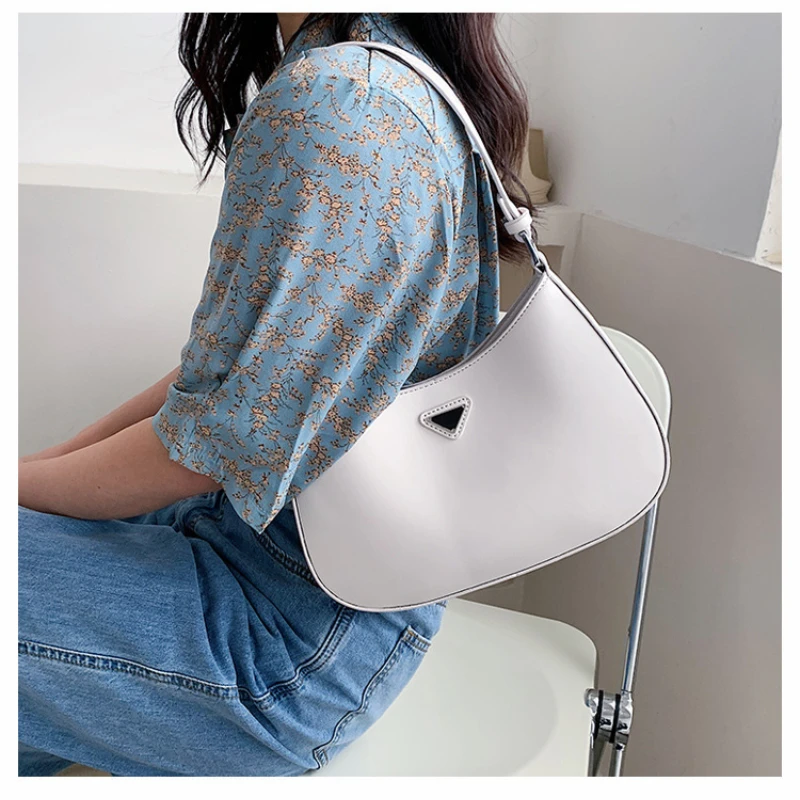 

New In Handbags for Women 2023 Solid Underarm Shoulde Bag Fashion Brief Korean Version Black Bags Leather Bolsa Ladies Sacoche