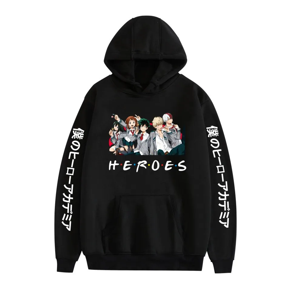 

Anime My Hero Academia Hoodie Campus Streetwear Spring Loose Men And Women Casual Pullovers Fashion Trend Long Sleeve Punk
