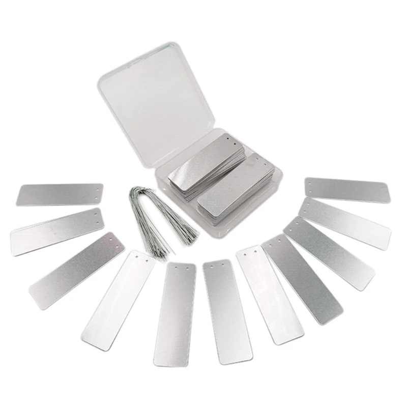 50Pcs Aluminum Plant Labels Waterproof Outdoor Plant Markers for Marking Trees