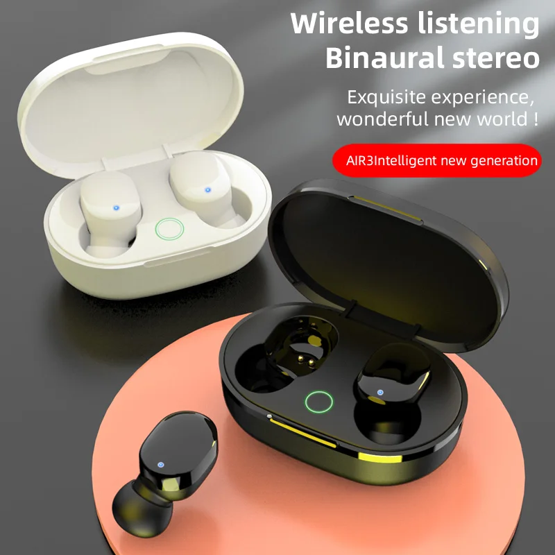 

Беспроводная Bluetooth-гарнитура AiR3, внешняя торговля, стандартная бинауральная мини-гарнитура с сенсорным экраном, универсальная беспроводна...