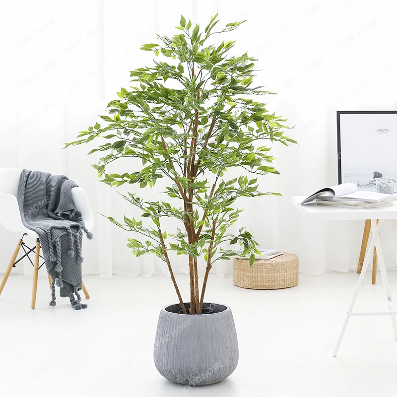 Имитация деревьев Banyan искусственные деревья украшение для дома окна кофейни