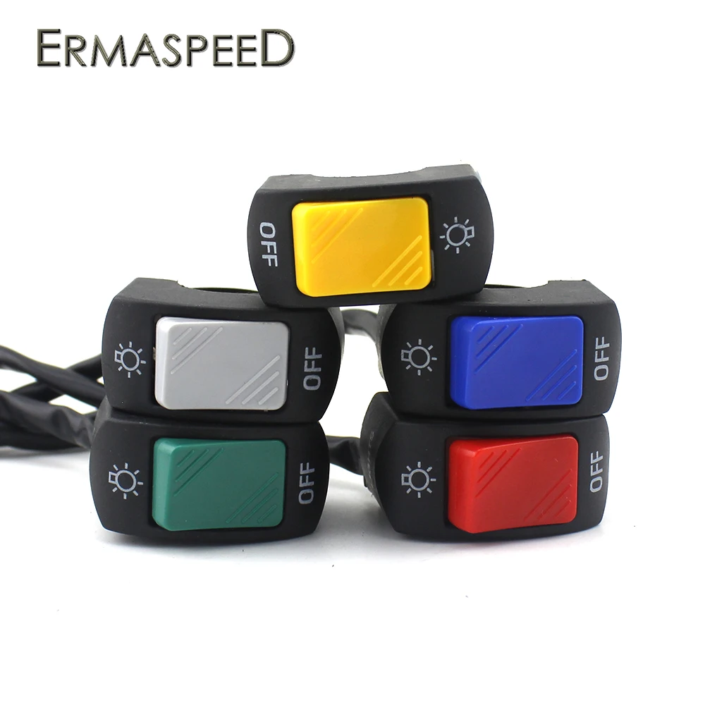

5PCS Motorcycle Handlebar Toggle Switch 7/8'' Handlebar On/Off Headlight Switch For U5 U7 U2 LED Headlight Scooter Electrombile