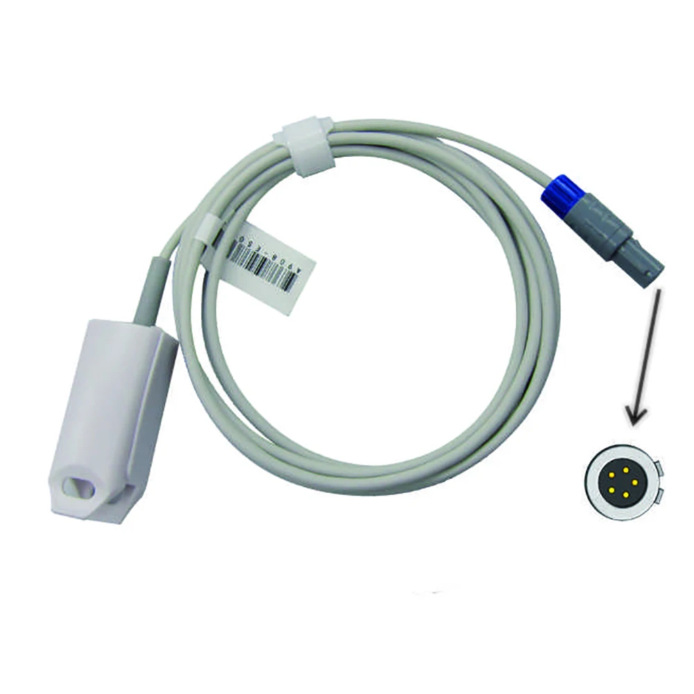 

Compatible with Infinity OMNI II,5 Pin Double, SPO2 Probe Sensor for Monitor, Blood Oxygen Sensor, Vital Signs Data Monitoring