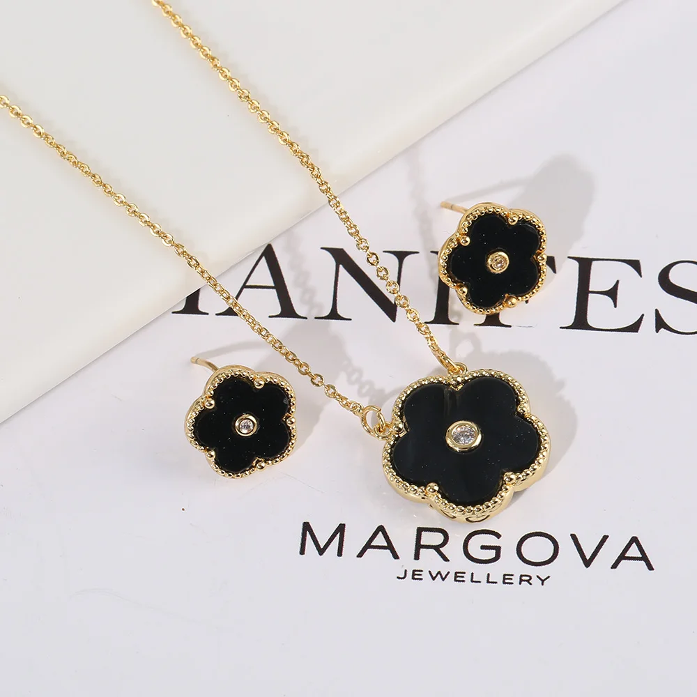 Двухсторонний циркон новый дизайн растение пентафиллум 2 шт. набор милые