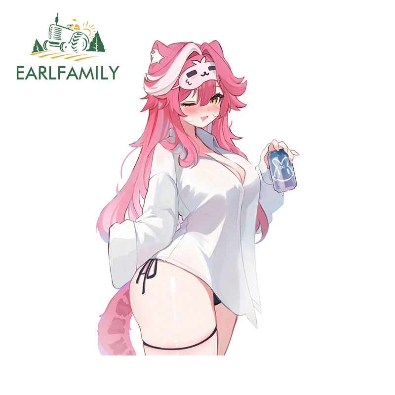 

EARLFAMILY Raora Panthera Hololive автомобильные наклейки сексуальные красивые мультяшные девушки дизайн виниловые украшения водостойкие 3D наклейки на мотоцикл