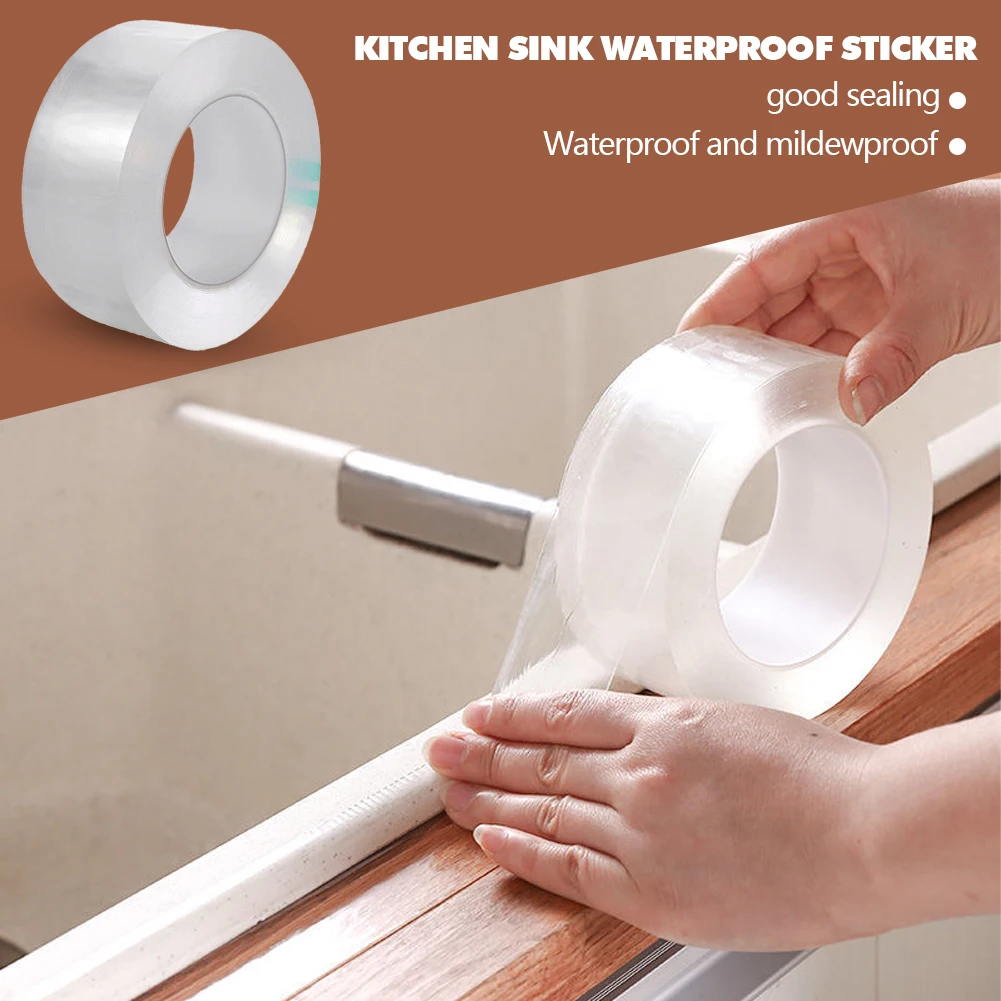 

Водонепроницаемая клейкая лента для кухни, ванной, душа, уплотнительная лента для раковины, ванны, самоклеящаяся водонепроницаемая клейкая...