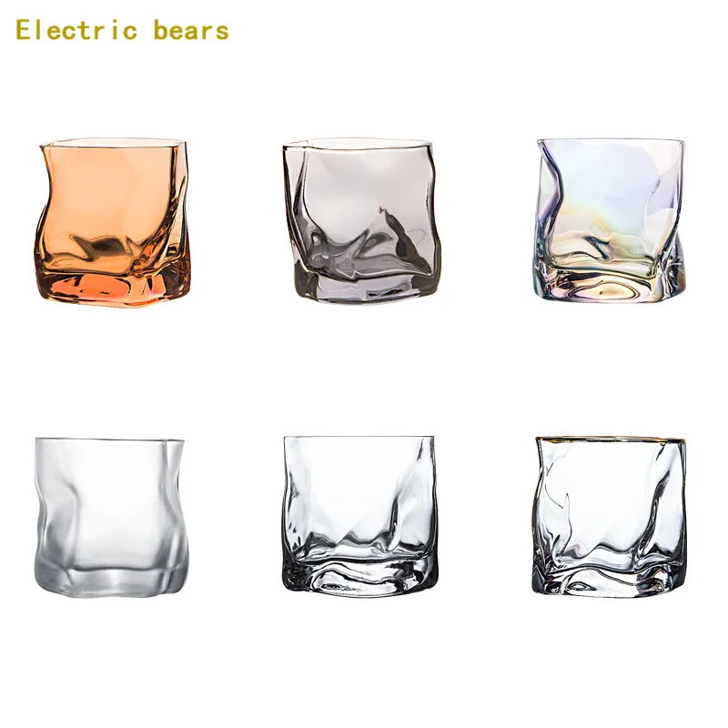 

250ml Transparent Heat-Resistant Glass Cup Wine Glass Girl Coffee Milk Transparent Water Glass Bar Whiskey Glass Gift