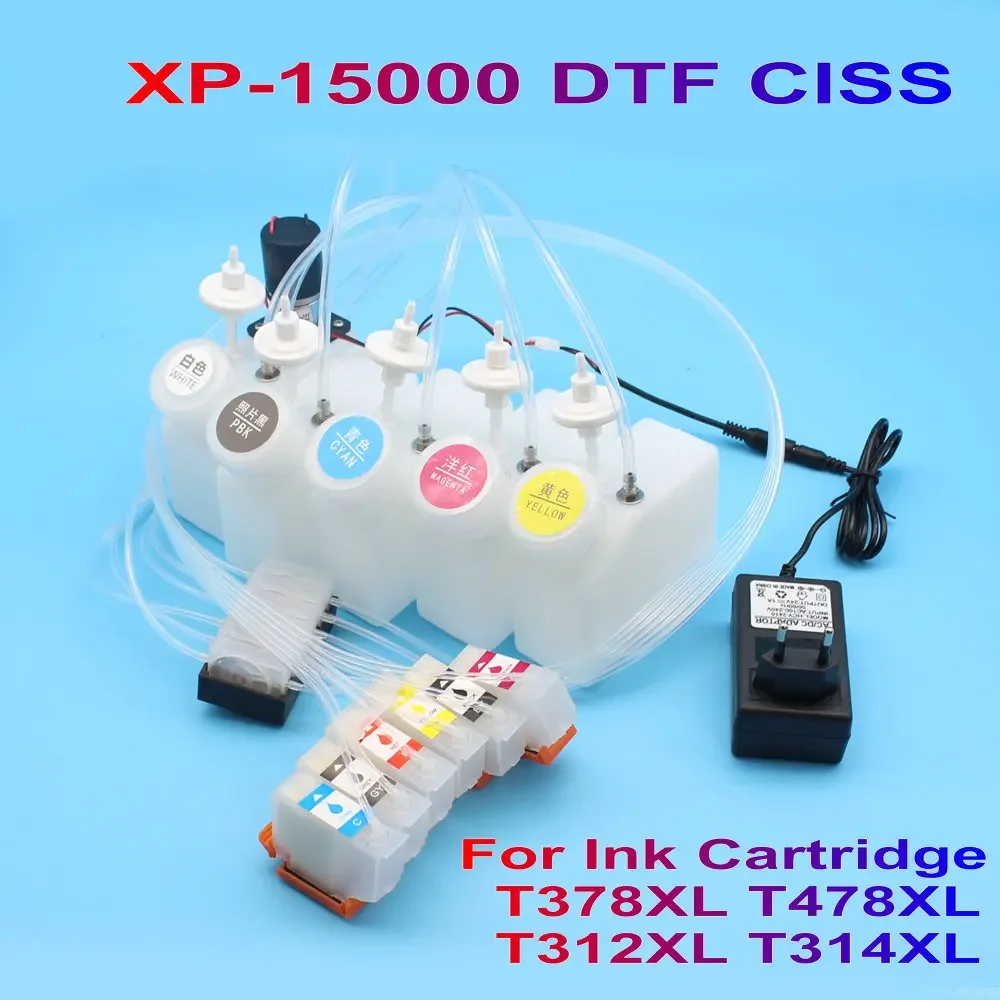 Dtf Ciss Epson XP 15000 Система подачи чернил Комплект для печати принтера XP-15000 XP-15010 XP-15080 Rip