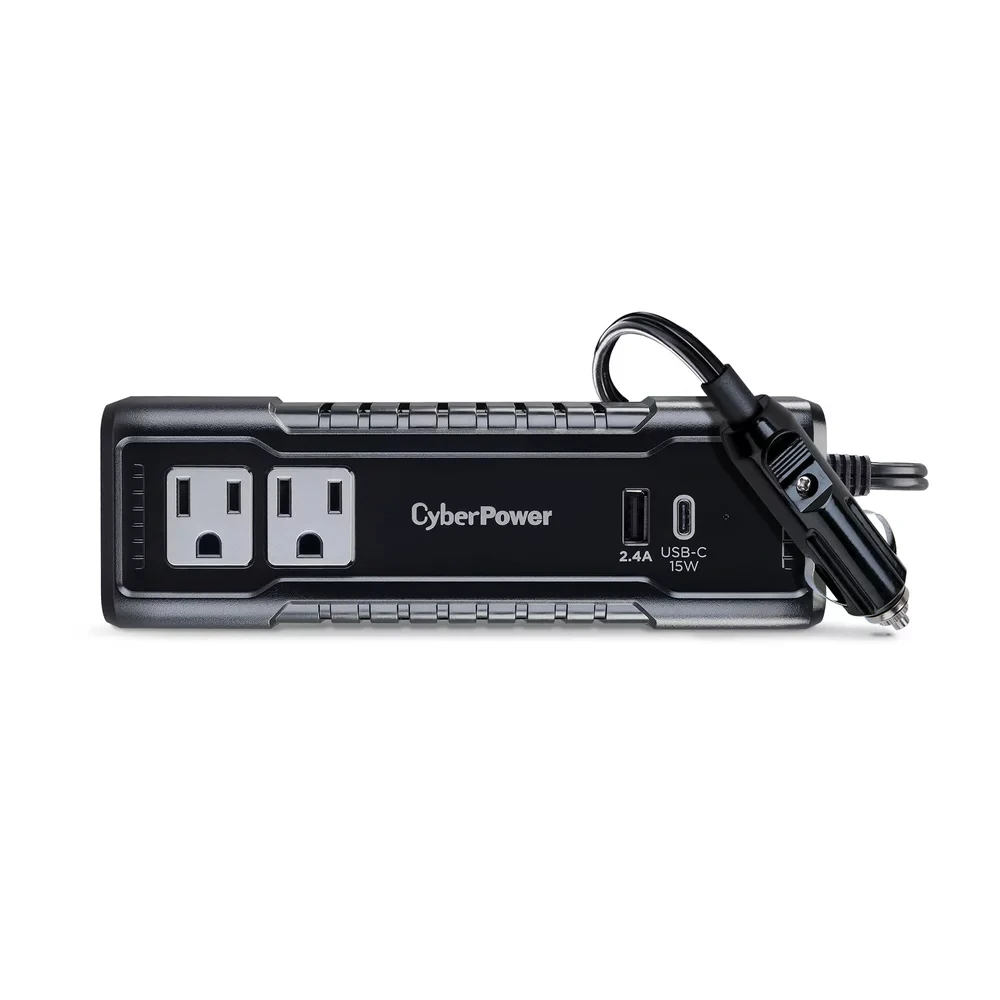 

- 2 Outlet 175 Watt Power Inverter with 1 USB-C & 1 USB-A Port car accessories Free Shipping