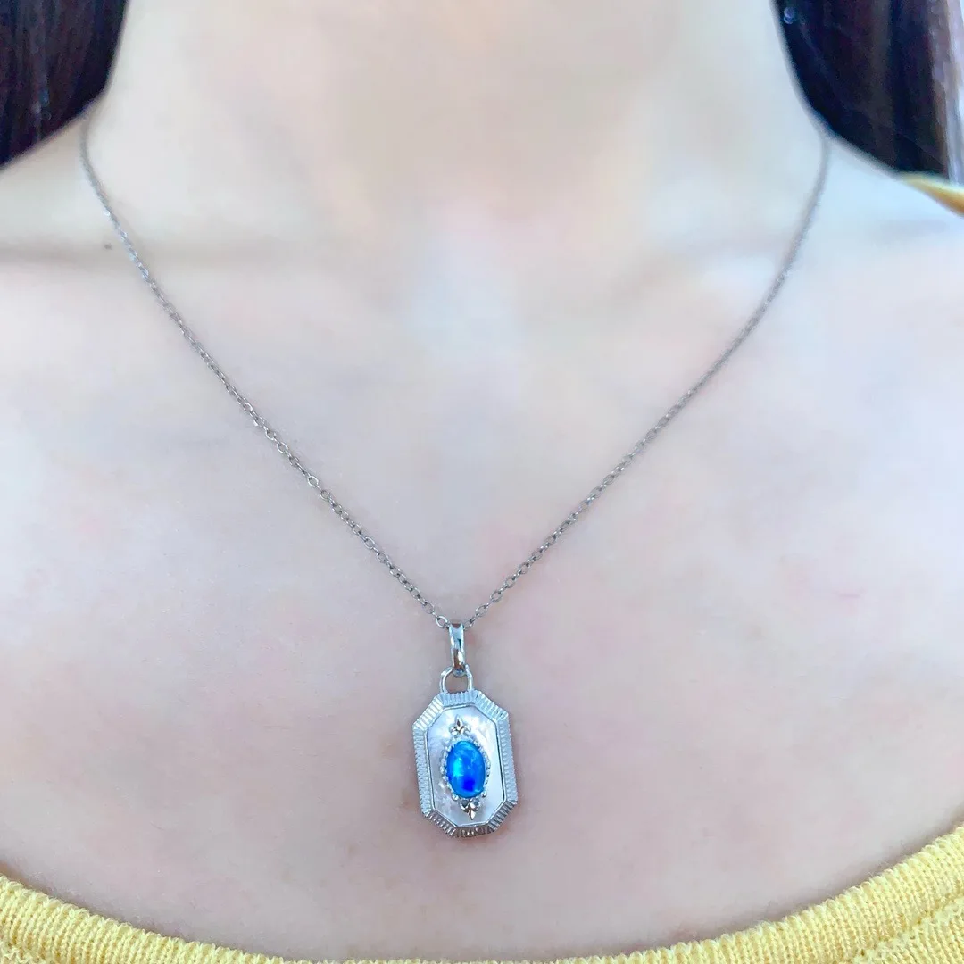 Подвески Shilovem из стерлингового серебра 925 пробы с натуральным опалом новые