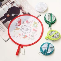 1pc japanese foldable fan mini portable cartoon pocket cloth fan creative gift decorative fans large hand fan