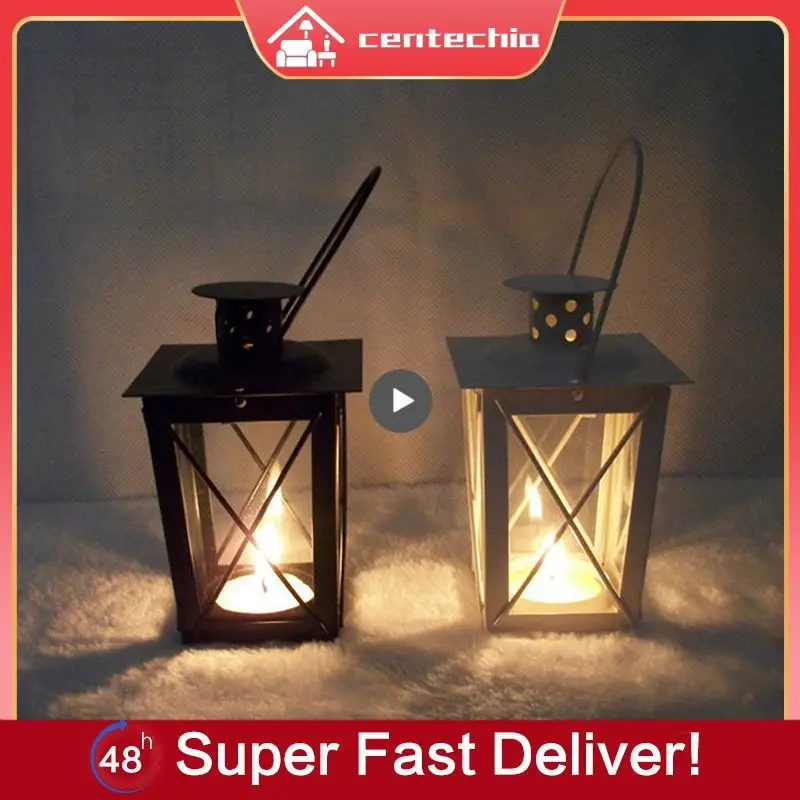 Garden Night Wedding Outdoor Tea Light British Iron Romantic Wedding Style Black