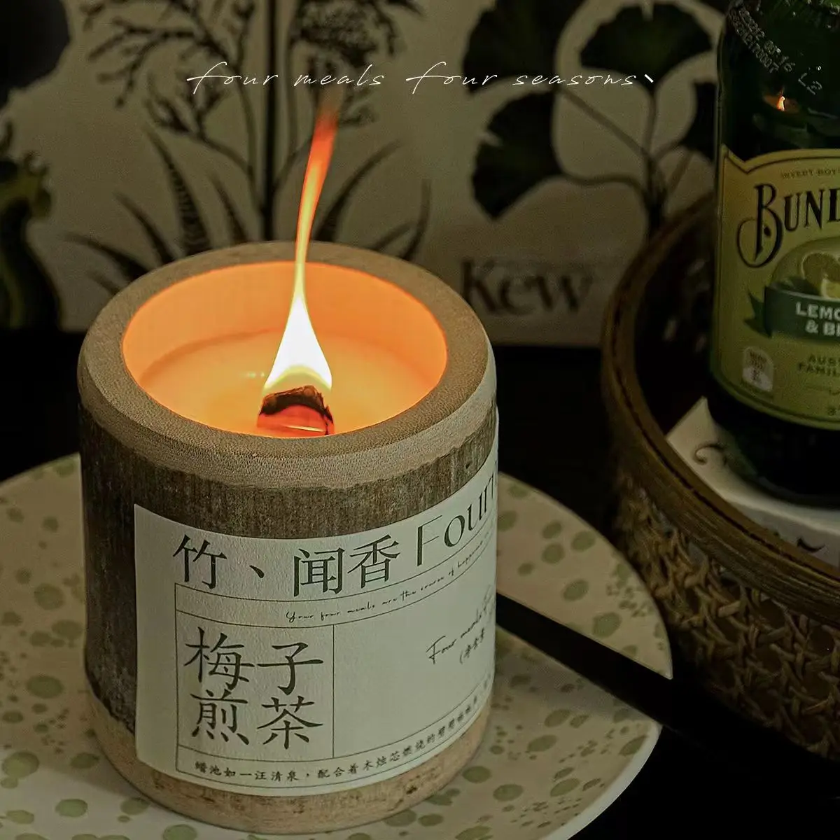 

Handmade Wood Products Scented Candles Home Decorations Bamboo Crafts Home Fragrance Candles Candle Dinner By Candlelight