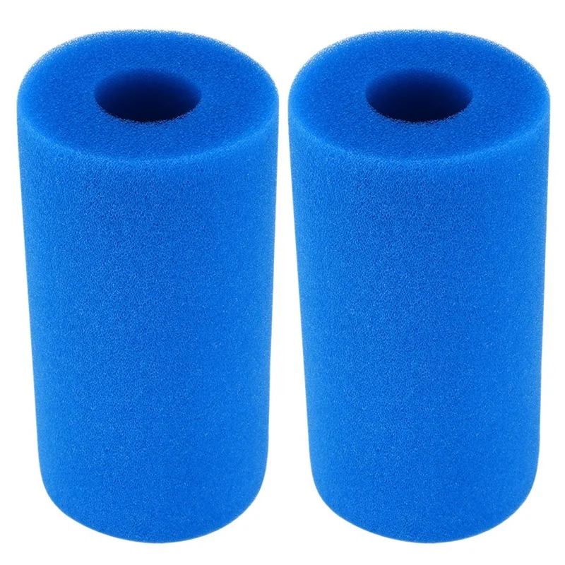 

2X Foam Filter Sponge Reusable Biofoam Cleaner Cartridge Sponges For Intex Type A Re-Used Cleaning Swimming Pool