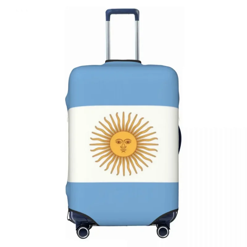 

Flag Of Argentina Travel Luggage Cover Elastic Suitcase Cover Protector Fit 18-32 Inch