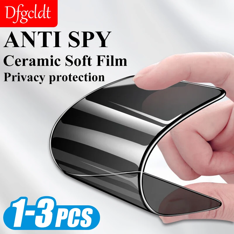 

1-3Pcs Full Cover Anti Spy Ceramic Soft Film For Huawei Mate 50 Nova 10Z 9 8 7 6 SE 3 3i 4 4E 5 5i Pro Privacy Screen Protector