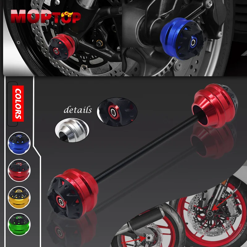 

For YAMAHA MT-01 MT01 MT 01 2005-2012 Motorcycle Front Rear Axle Fork Crash Sliders Protector Wheel Falling Protection Pad Kit