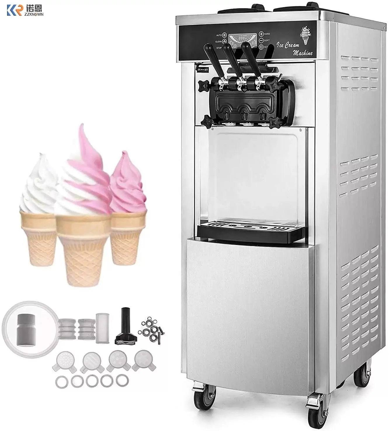 

Commercial Cone Softee Softy Icecream Frozen Yogurt Soft Serve Making Soft Ice Cream Machine Price