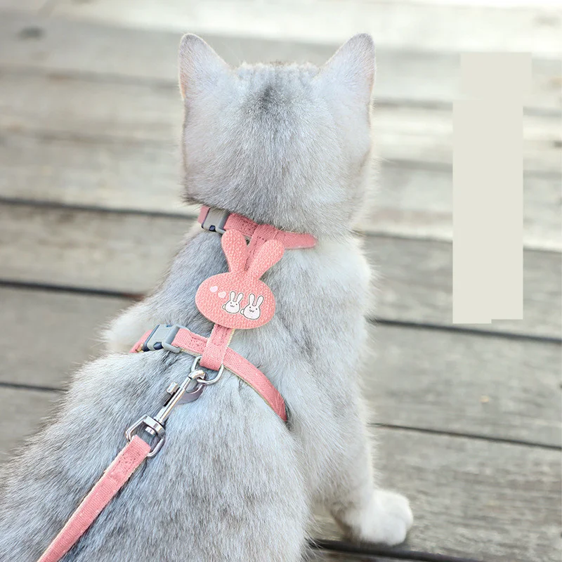 

Cat Dog Leash and Adjustable Collar Harness Pet Traction Cat Kitten Cats Products for Cat Puppy Small Dogs Pet Supplies