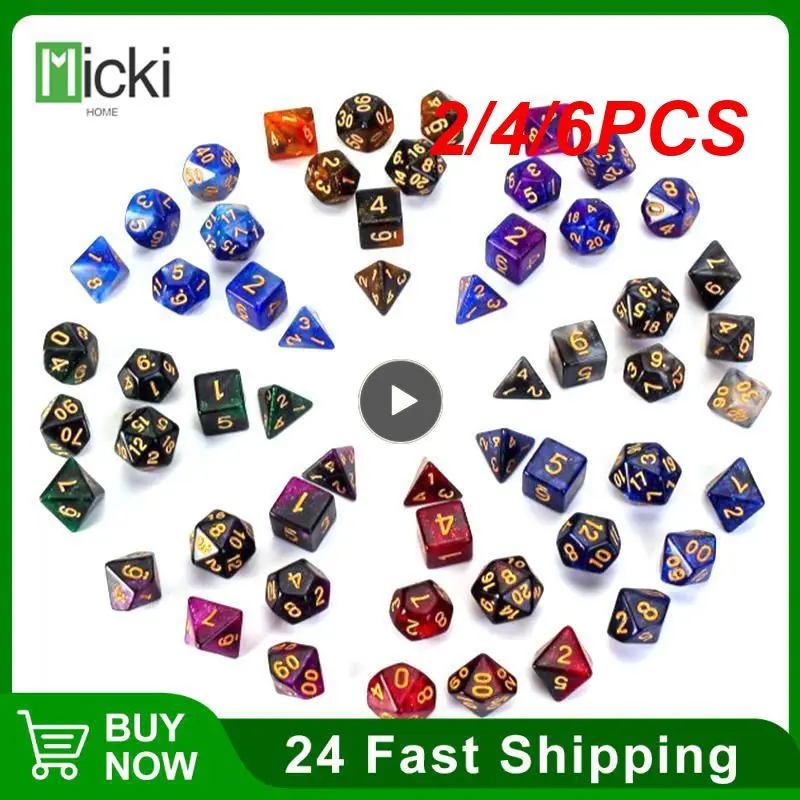 

/Set Polyhedral Dice For Dungeons and Dragons DnD RPG 4 6 8 10 12 20 D4-D20 Numbers Dials Desktop Table Board Game