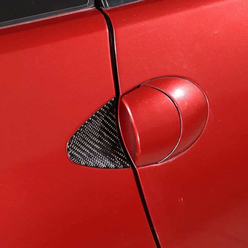 Для Mitsubishi Eclipse 2006 2007 2008 2009 2010 2011 мягкая дверная ручка из углеродного волокна