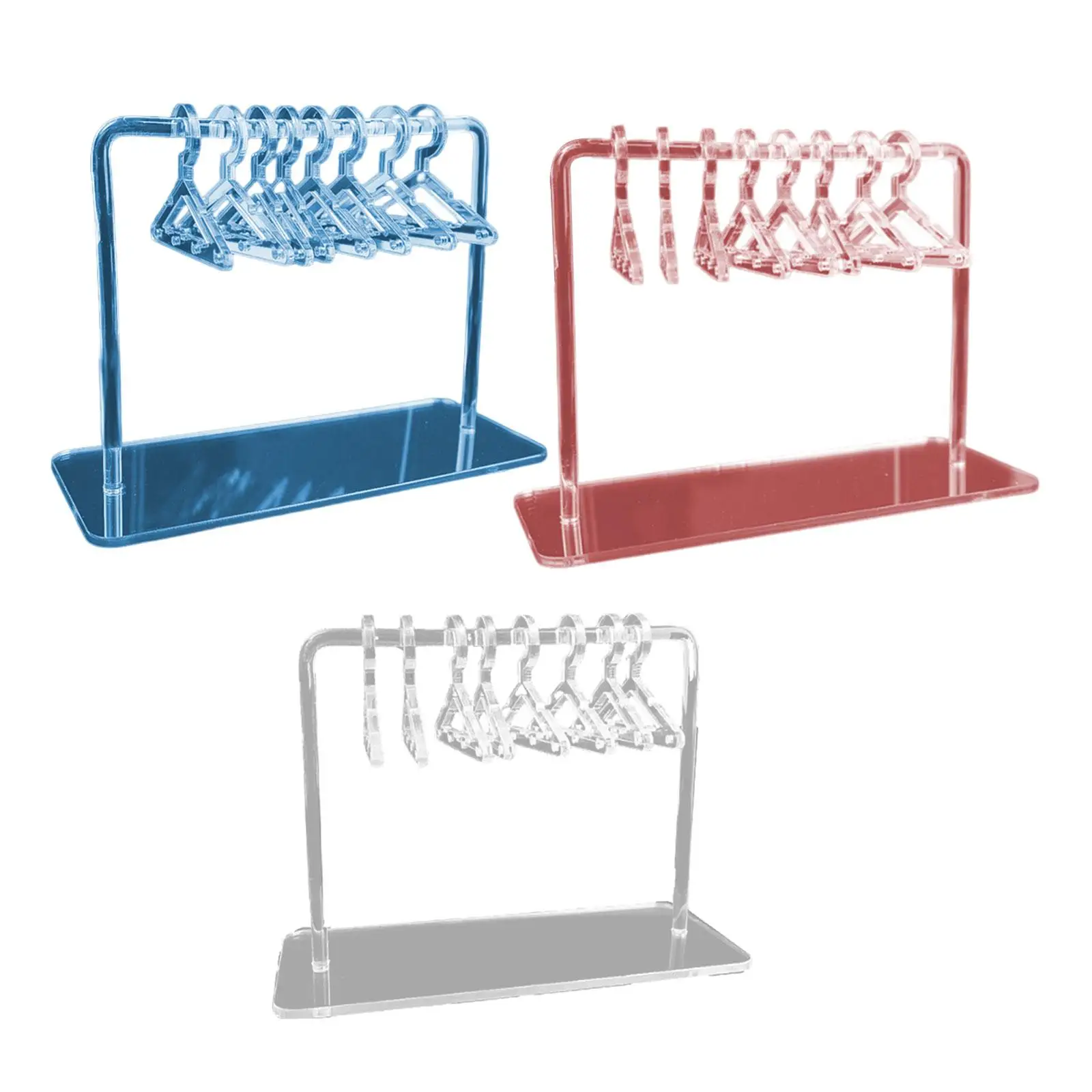 

Cute Earring Display Stand Mini Coat Hanger Rack Decor for Desktop Showcase