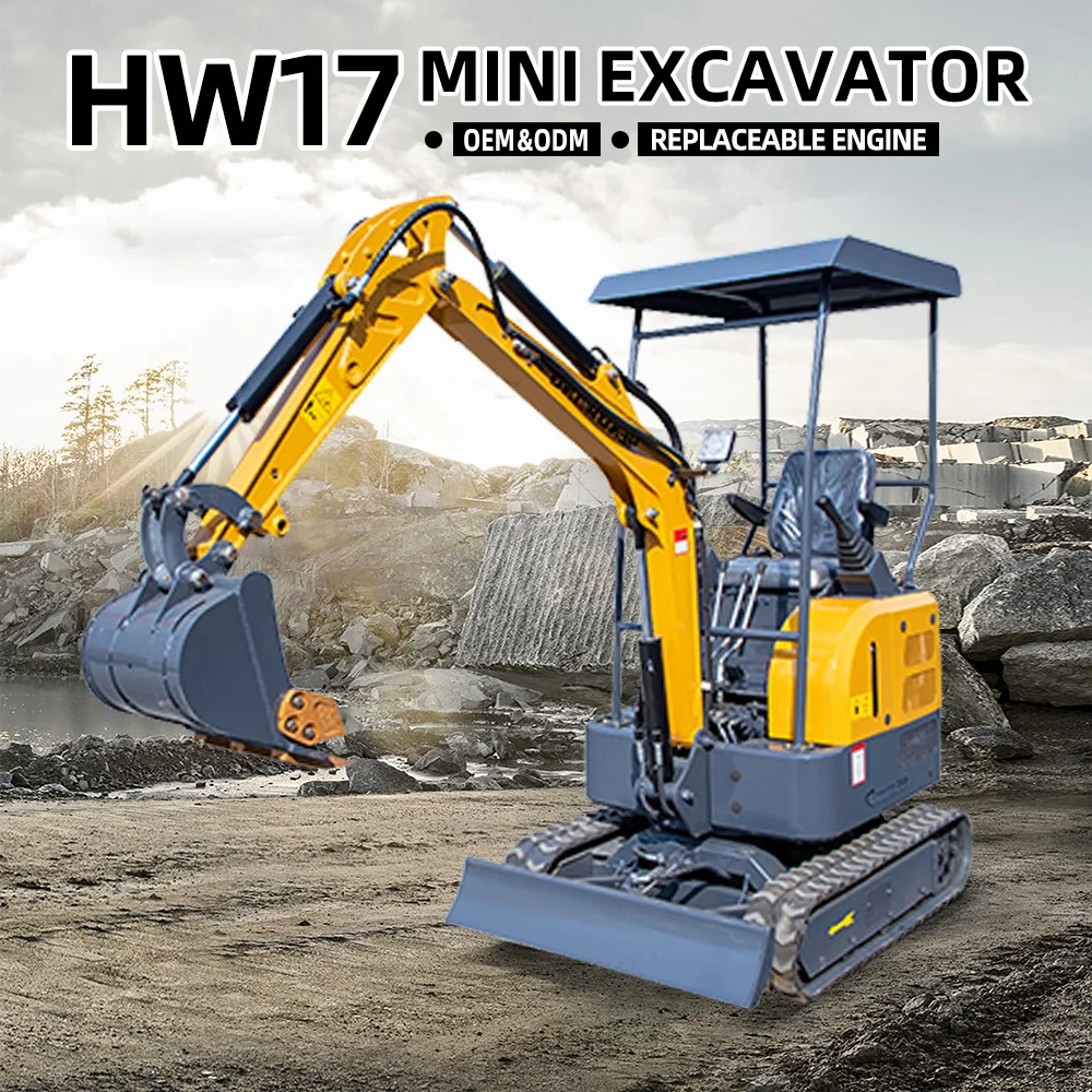 Горный мини-экскаватор для сада 1 тонна Прямая продажа с завода