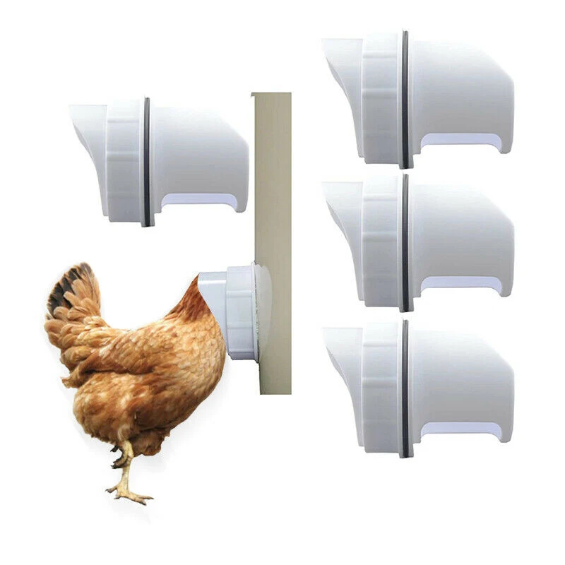 

Farm Poultry Pro Feeder Plastic Port Gravity Fed Chicken Feeder With 3 Ports And Hole Saw Rainproof Chicken Feeder Supplies