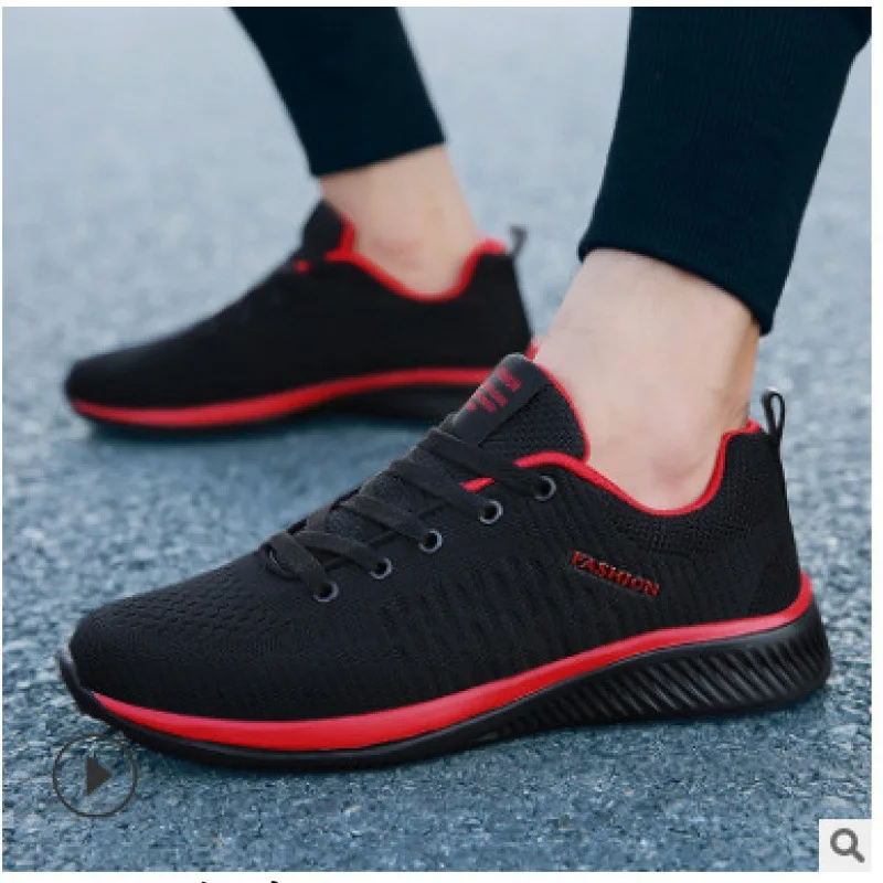 

Спортивная обувь для мужчин, черные повседневные женские вязаные дышащие кроссовки для бега, ходьбы, спортзала