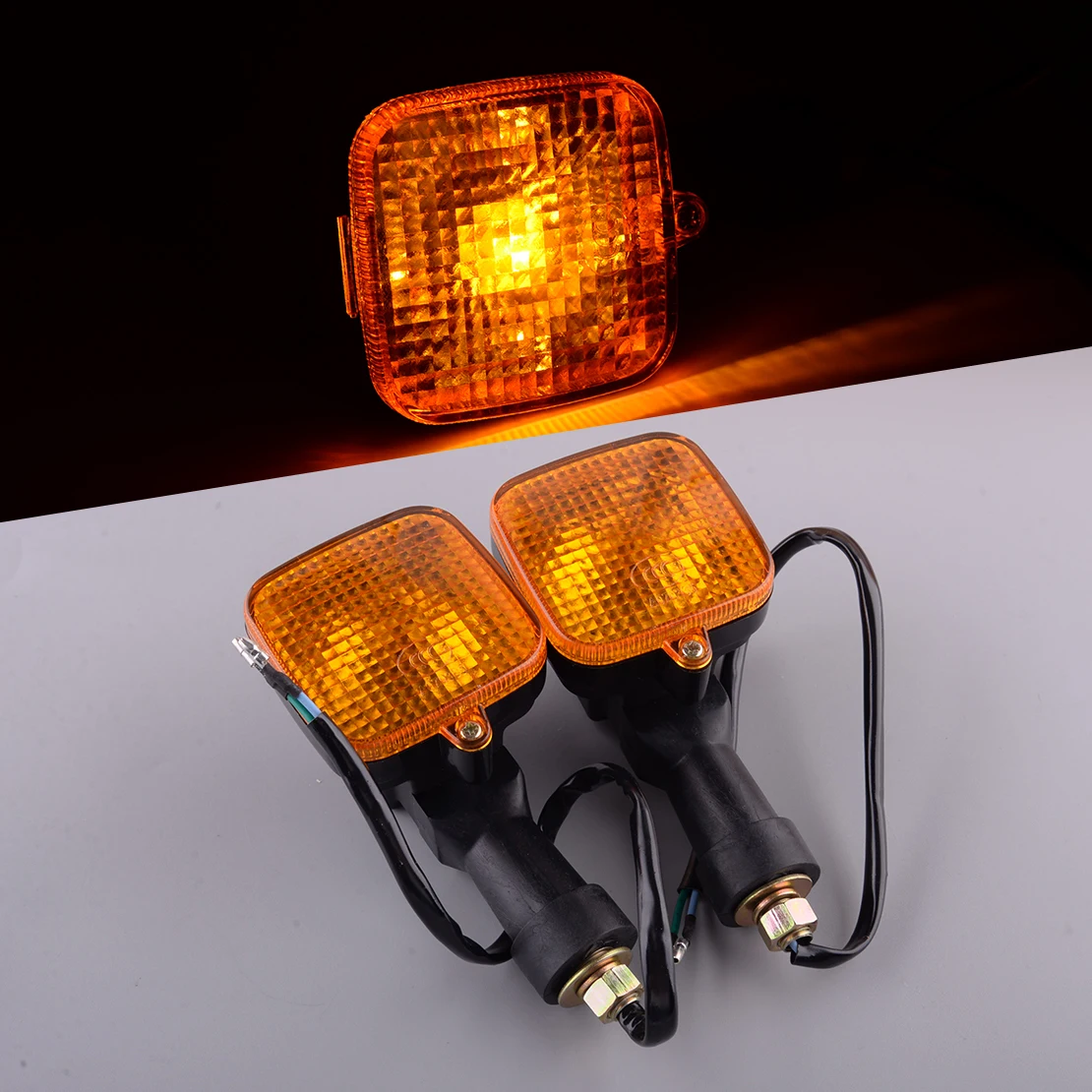 

1 Pair Orange Lens Turn Signal Indicator Winker Light Fit for Honda CT110 Postie Bikes 1993-2008 2009 2010 2011 2012 2013 12V