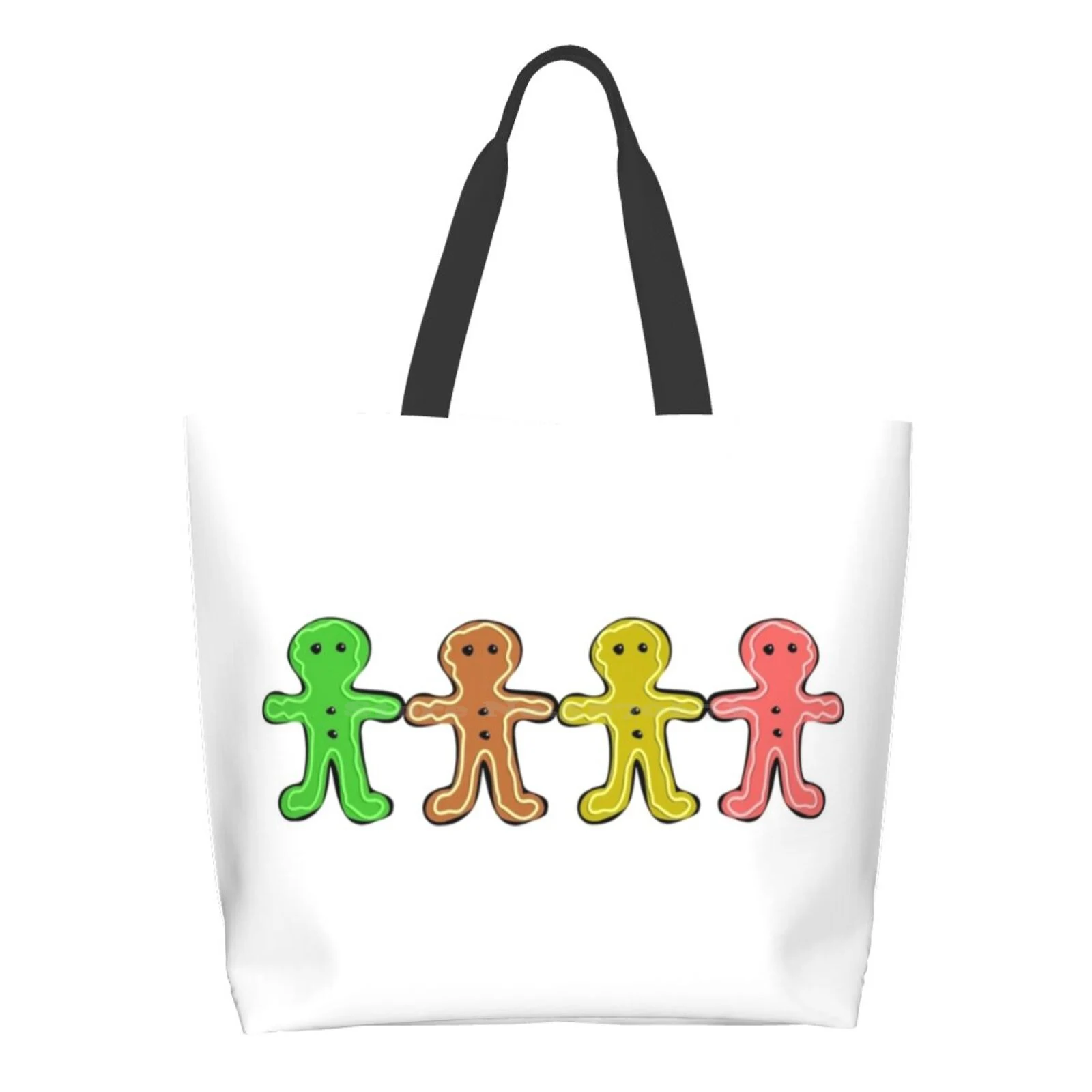 

Дизайнерские Сумочки из имбиря, сумка-тоут для покупок, Рождественская открытка, Рождественское украшение, забавные рождественские открыт...