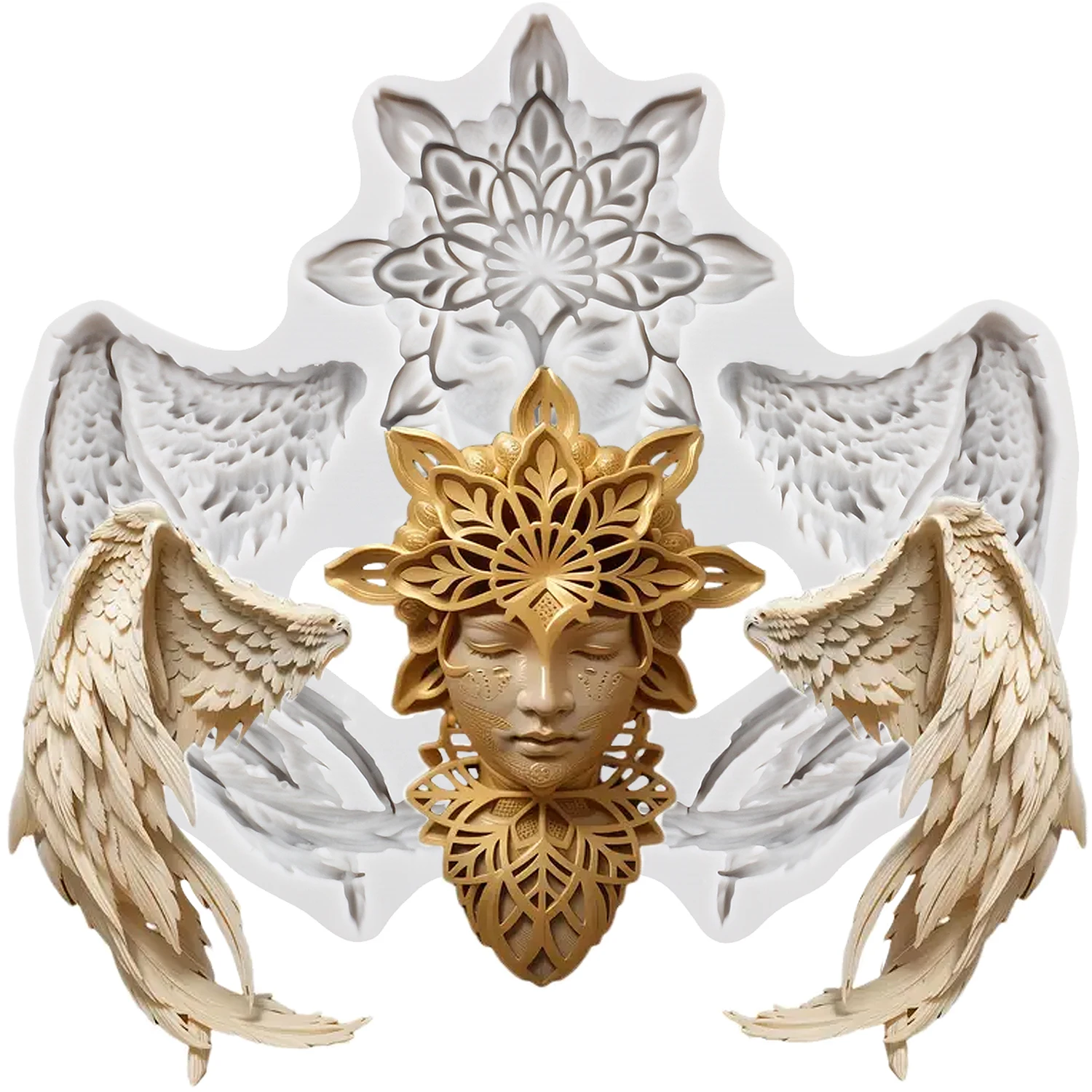 

Силиконовые формы «Ангел» Крылья ангела, инструменты для украшения торта помадкой, Топпер для кексов, шоколадные конфеты, сахар, ремесло, ремесло, паста из полимерной глины