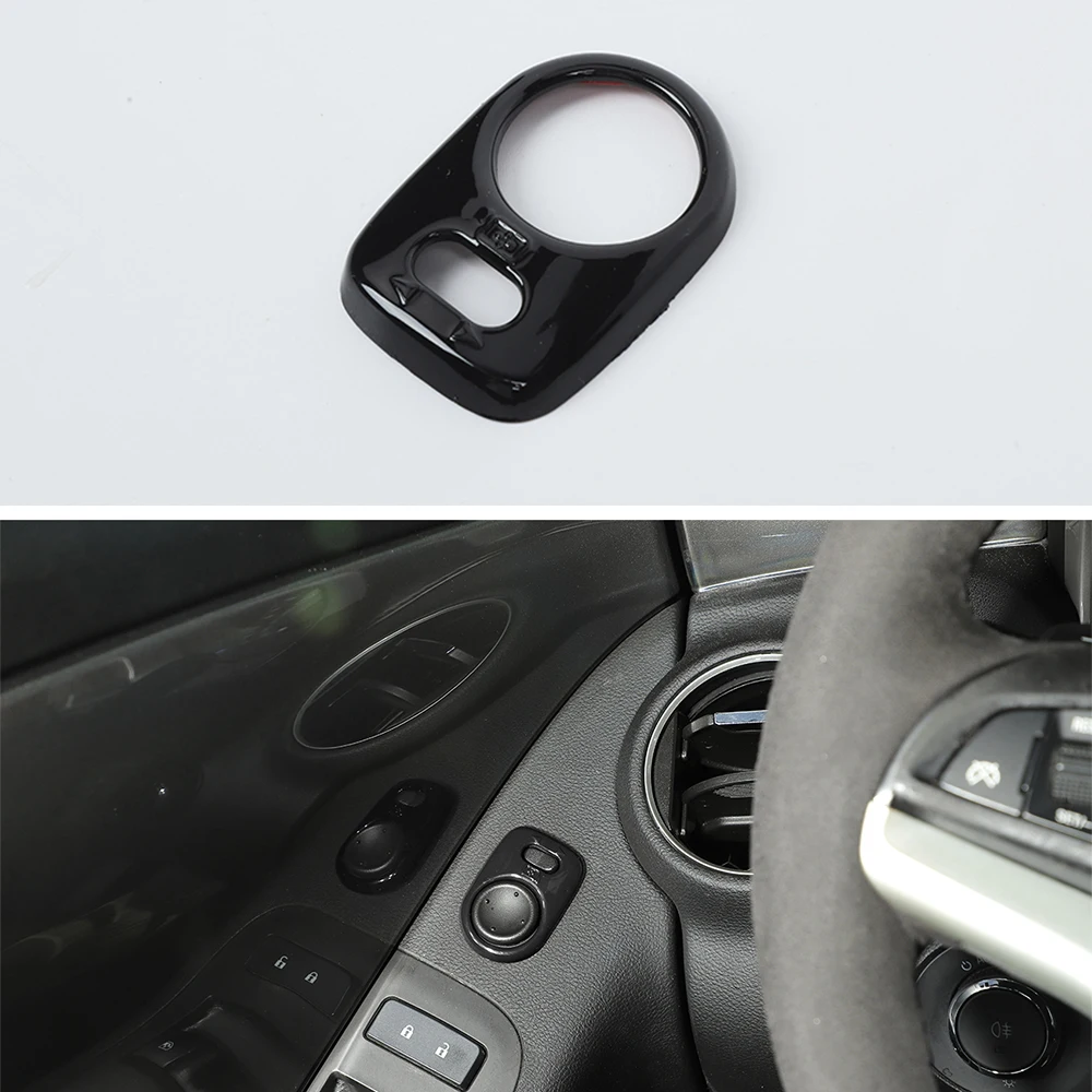 

YAQUICKA For Chevrolet Camaro 2010-2015 Car Rearview Mirror Adjust Switch Cover ABS Sticker Interior Styling Moldings