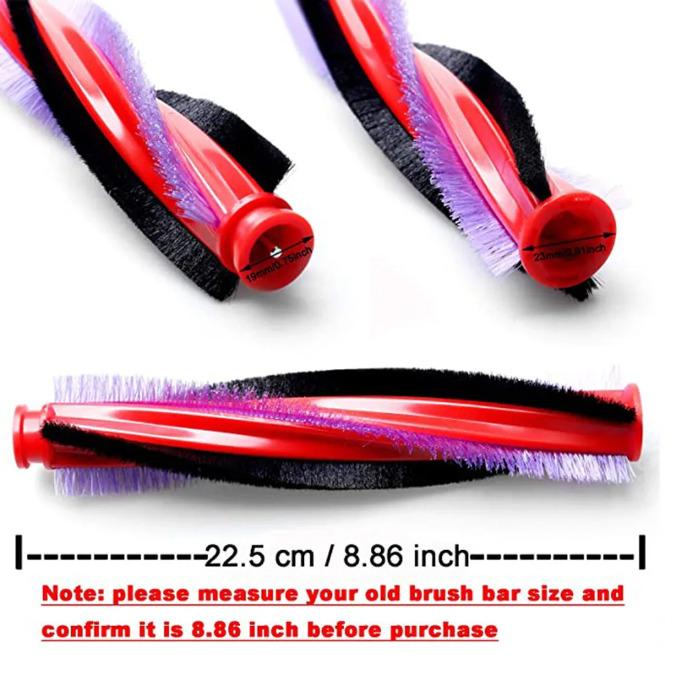 

225mm Roller Brush Bar With Conversion Head For Dyson V6 Fluffy V6 Animal DC58 DC59 DC62 Vacuum Cleaner