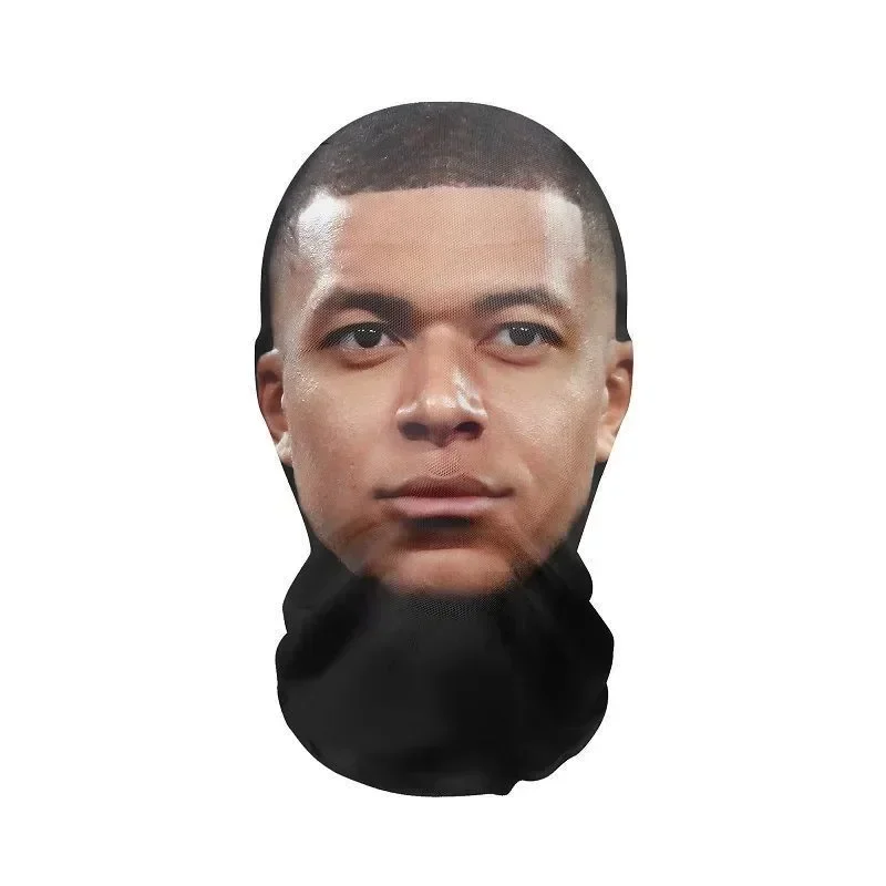 

3D маска CR7, Мистер Бин, Месси, из шелка, солнцезащитная