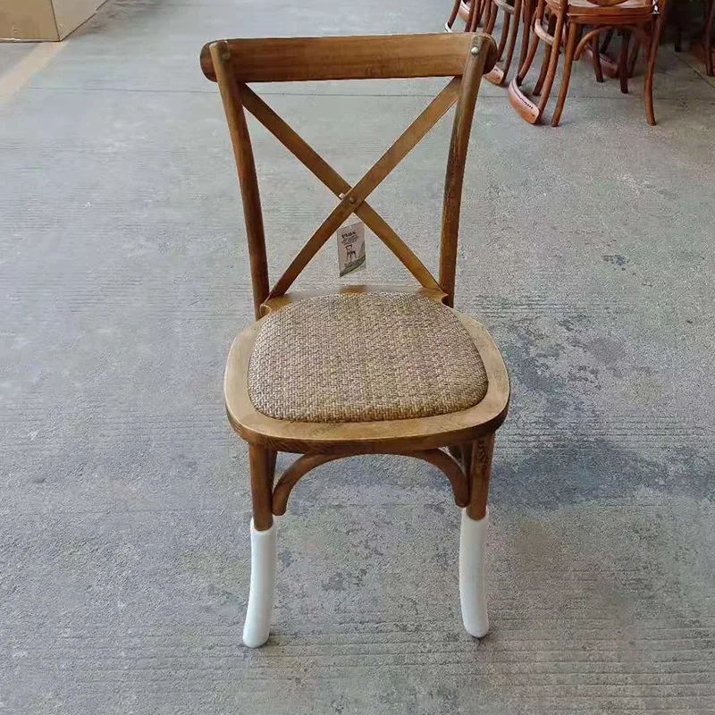 

Dining Room Chairs Wooden Backrest Design Stylish Vintage Relaxing Chair Living Room Cafe Meubles De Salon Minimalist Furniture