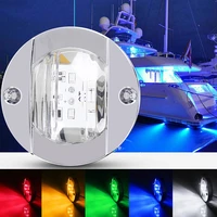 new marine boat transom led stern light round cold white led tail lamp yacht accessory blue whiteredyellowgreen dc 12v 2pcs