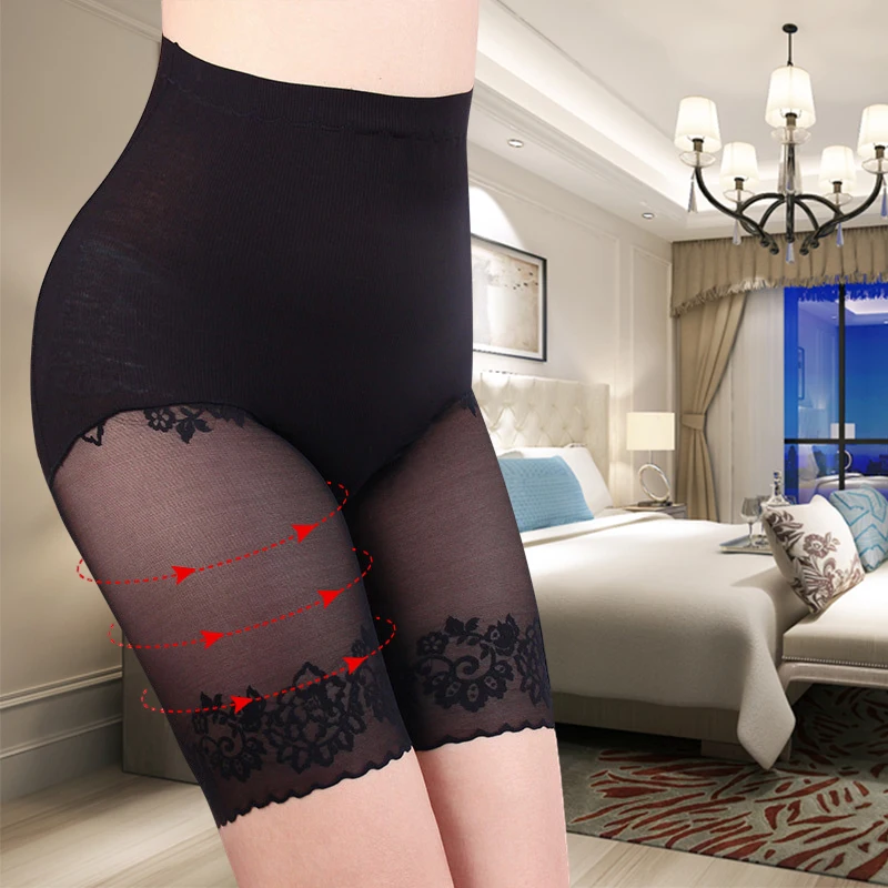 

Women's shorts under the skirt Safety Pants Sexy Lace Anti Chafing Thigh High Waist Boxer Panties Anti Friction Skirt Shorts