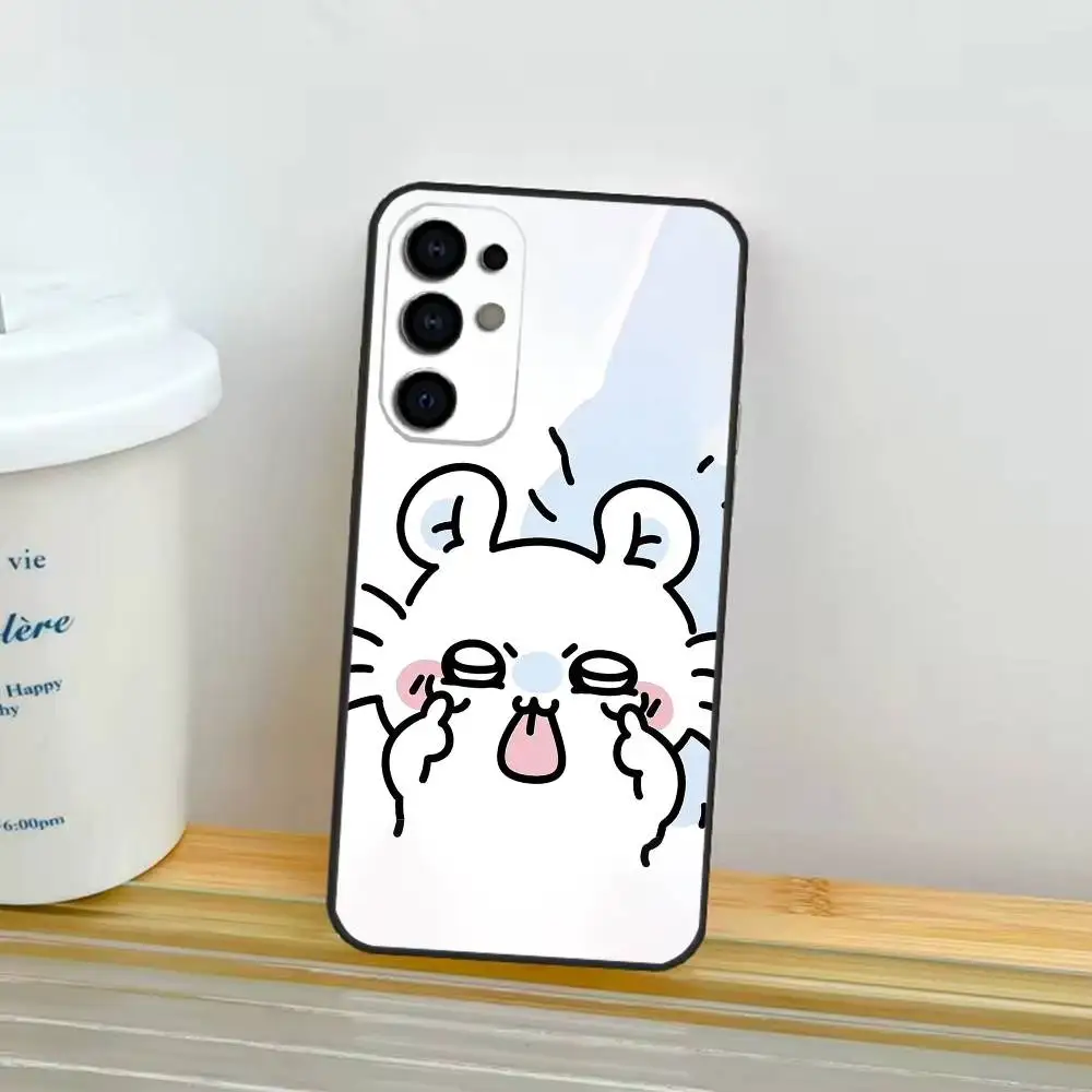 Фото Милый мультяшный чехол для телефона C-Chiikawaing для Samsung S26,25,24,21,22,23,30,20,Ultra,Plus,Fe,Lite, черный, мягкий чехол №2